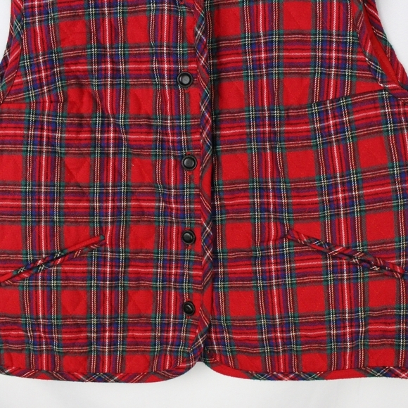 Portraits by Northern Isles Quilted Plaid Vest - Picture 2 of 4